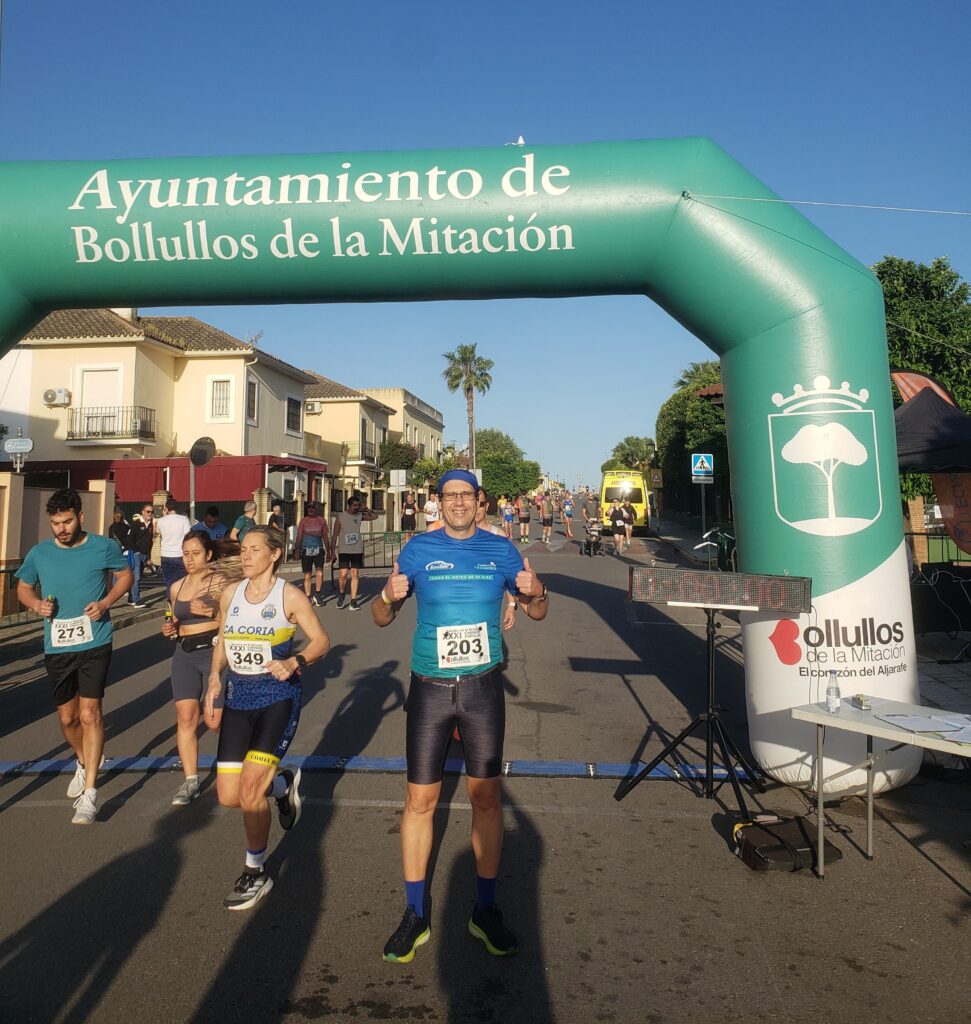 Francisco Pichardo se estrena en Kilómetros por Sonrisas con la Carrera Popular de Bollullos de la Mitación