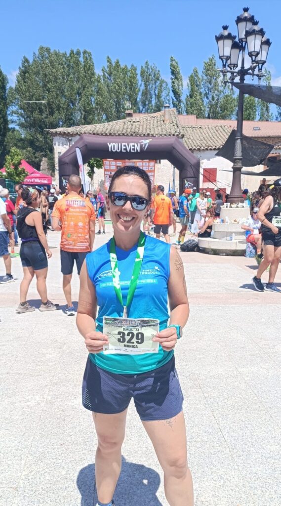 Así fueron los 15 kilómetros solidarios de Mónica Cobo en el ELA-Trail Gascones
