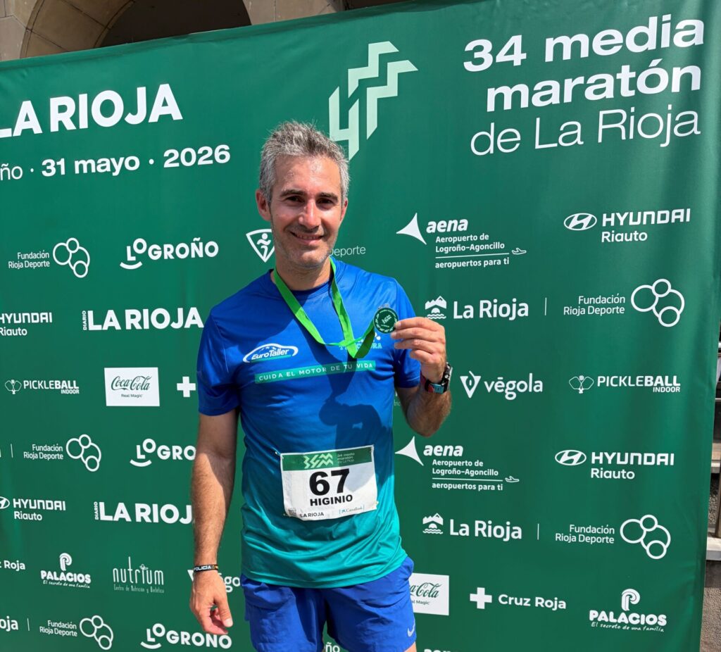 Higinio Blanco suma una media maratón más a Kilómetros por Sonrisas en Logroño