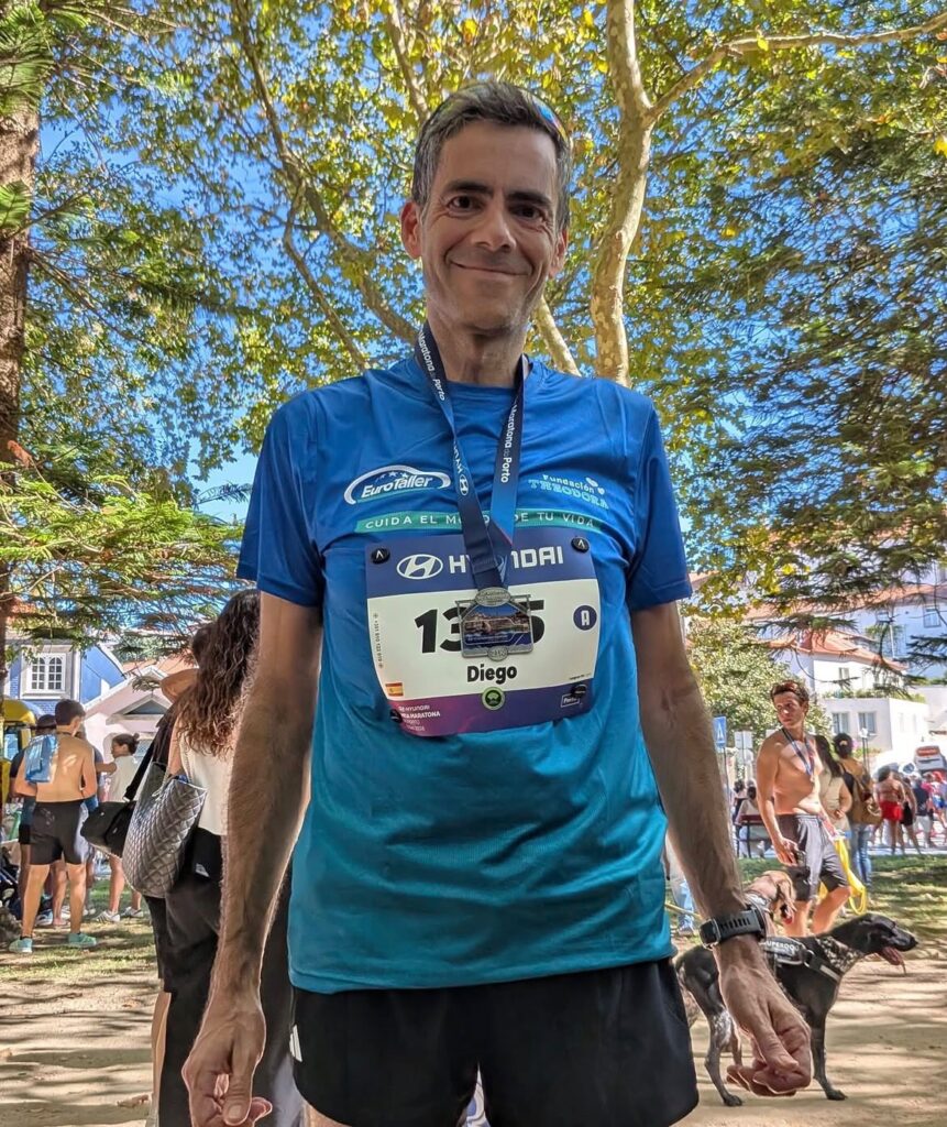 Diego lleva Kilómetros por Sonrisas hasta la Media Maratón de Oporto