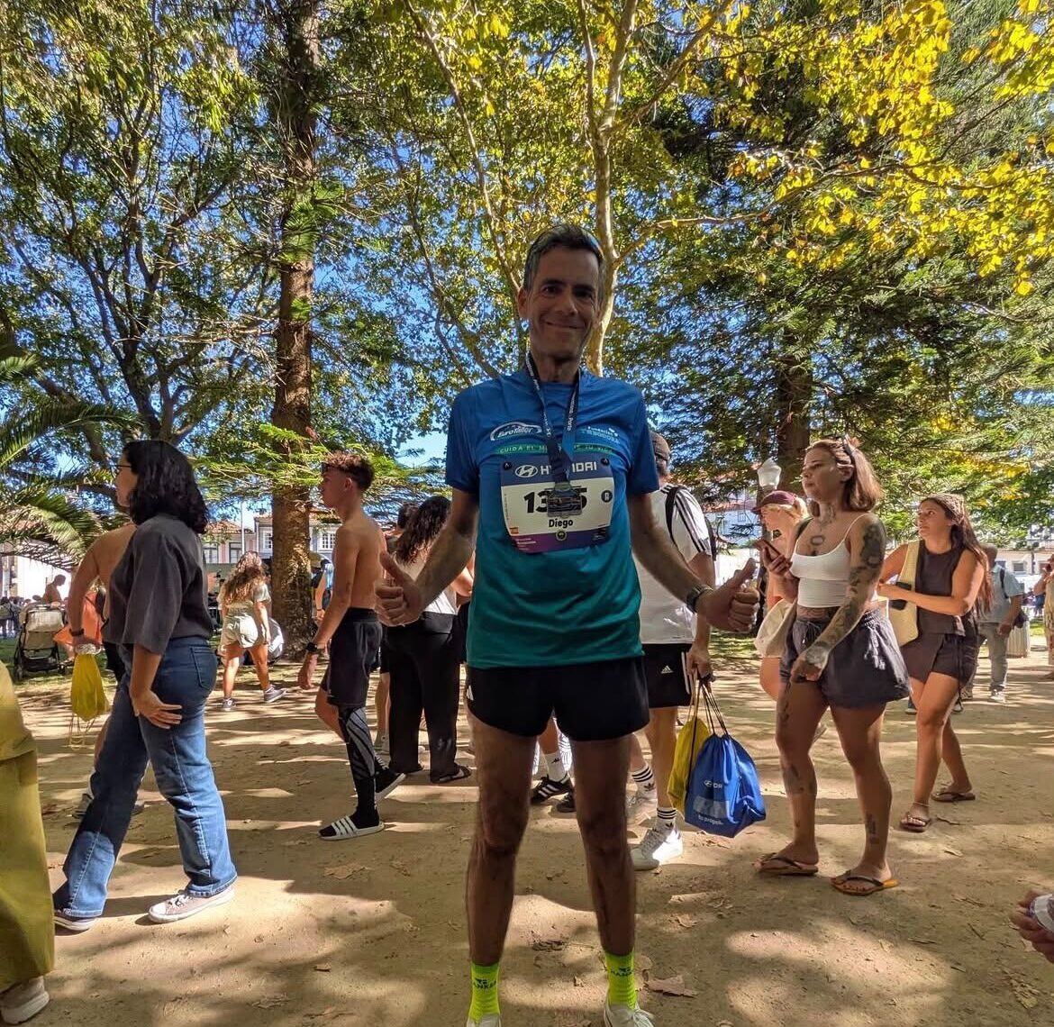 Diego lleva Kilómetros por Sonrisas hasta la Media Maratón de Oporto