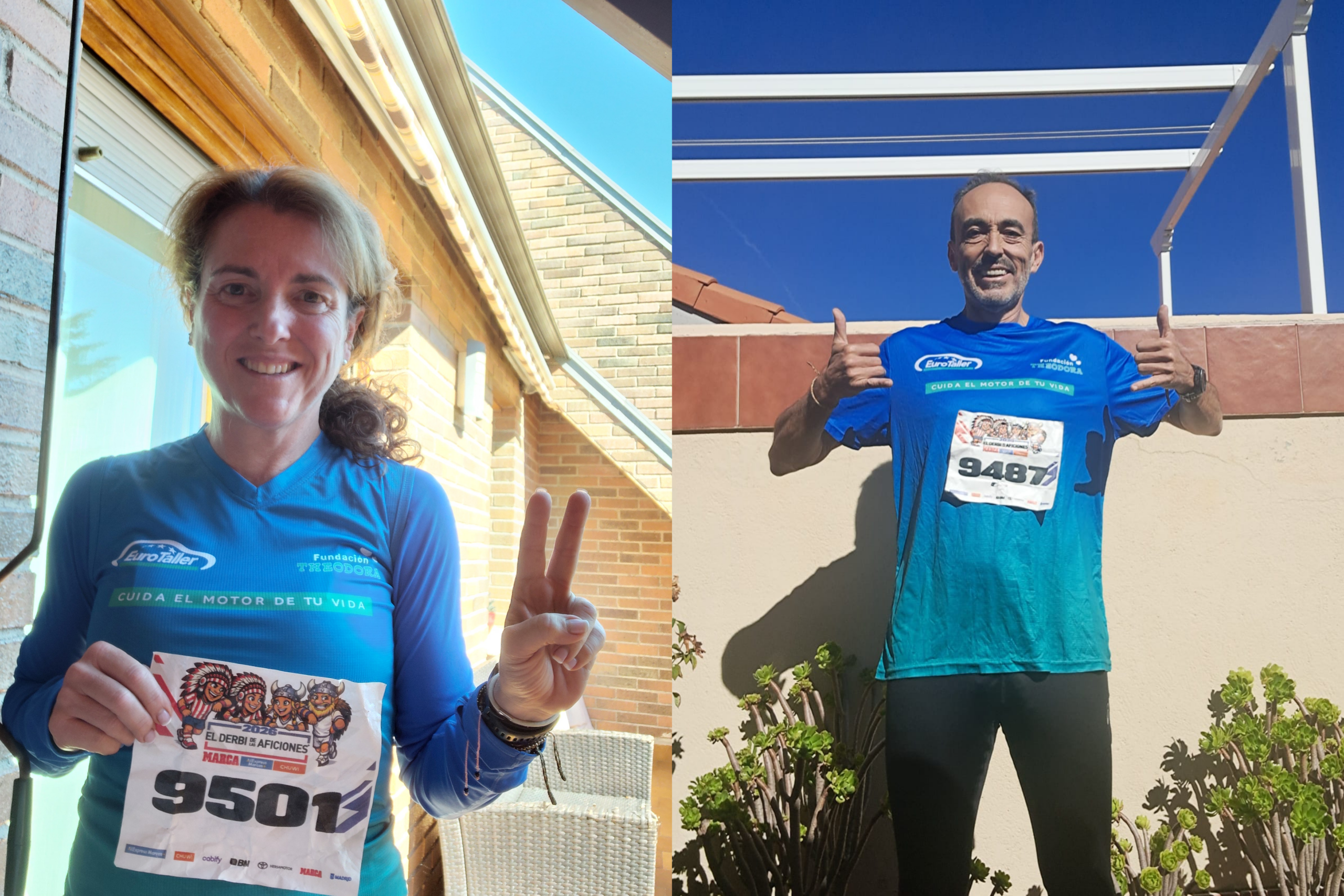 El derbi se ganó corriendo: Luis y Susana suman 20 Kilómetros por Sonrisas en el bando vencedor